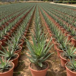 Aloe Vera (Aloe vera) in 12L container, 55cm total height, nursery-grown in Alicante