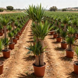 Spineless Yucca (Yucca elephantipes) in 35L container, 22cm trunk circumference, nursery-grown in Alicante