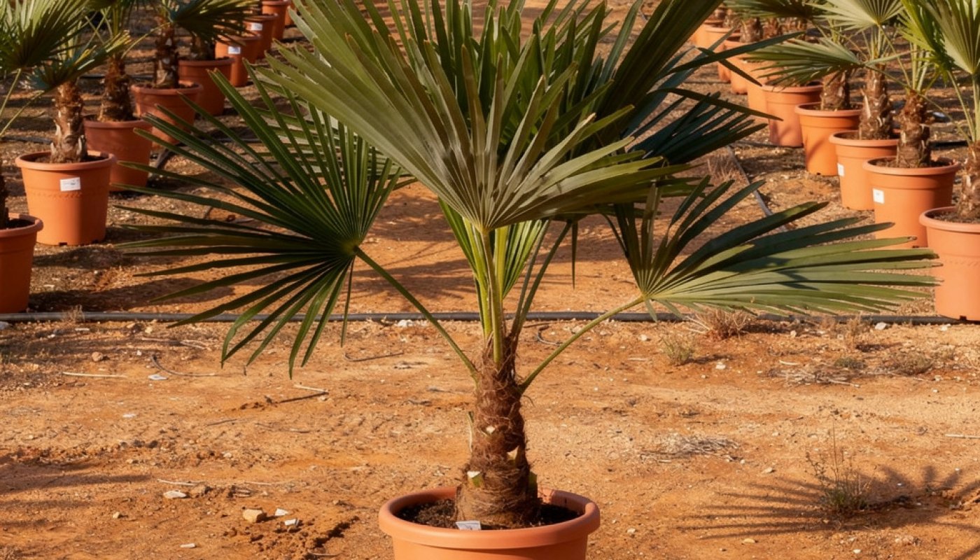 Trachycarpus fortunei, Baumschule